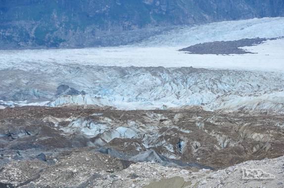 O glaciar Los Exploradores, no vale de mesmo nome, perto da Carretera Austral, região de Puerto Rio Tranquilo, no sul do Chile